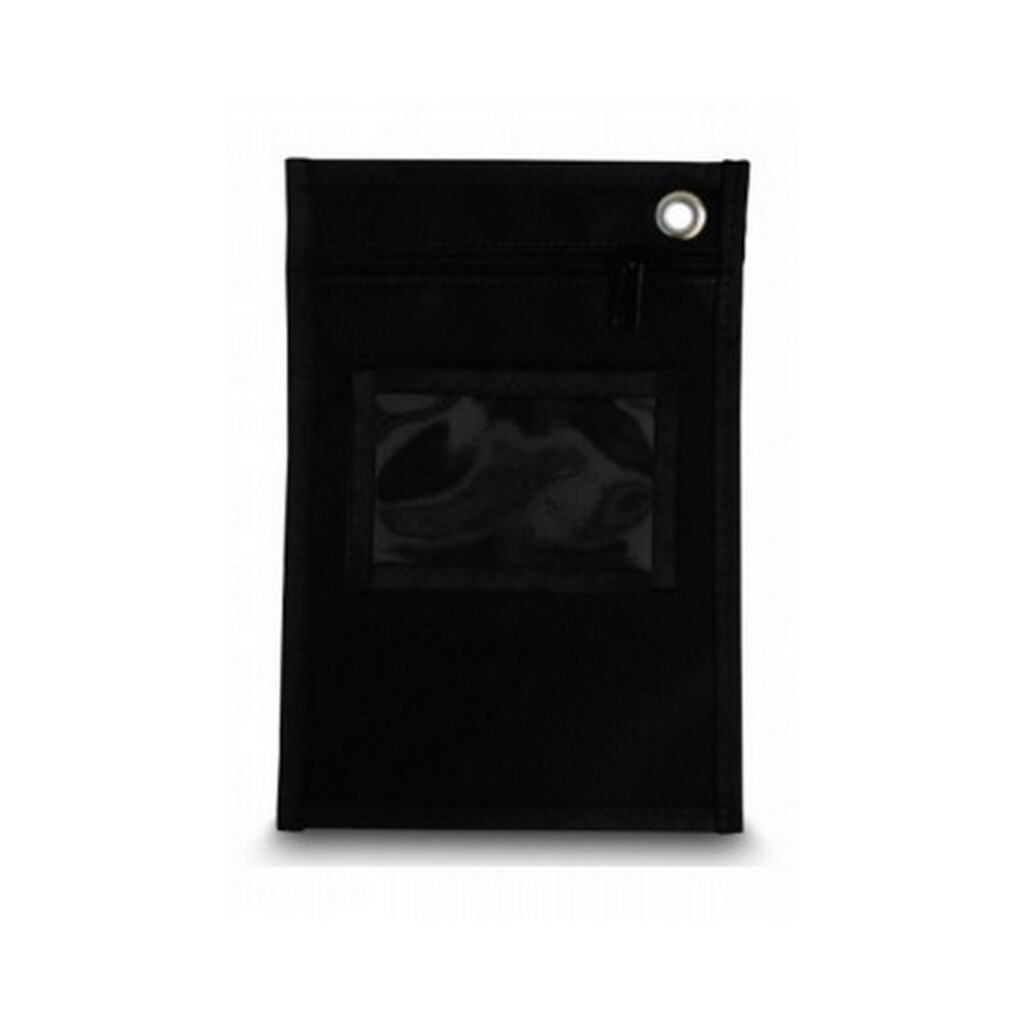 Pasta Malote para Documentos Vertical Zíper com Visor Preto 170mmx250mm Plastpark - Unitário - 3686