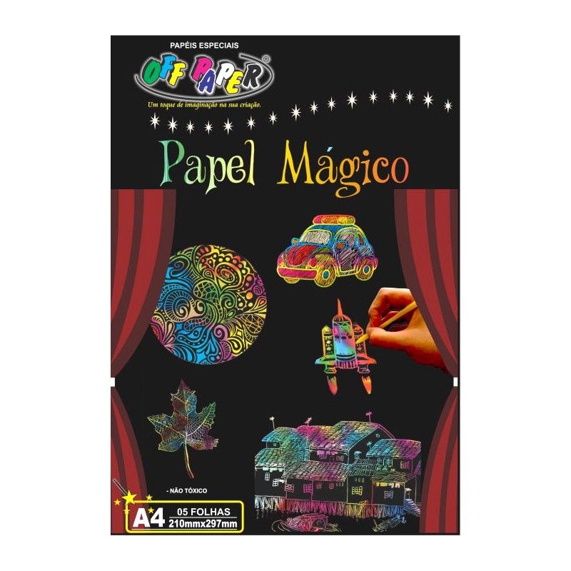 Papel Magico Off Paper A4 com 5 Folhas