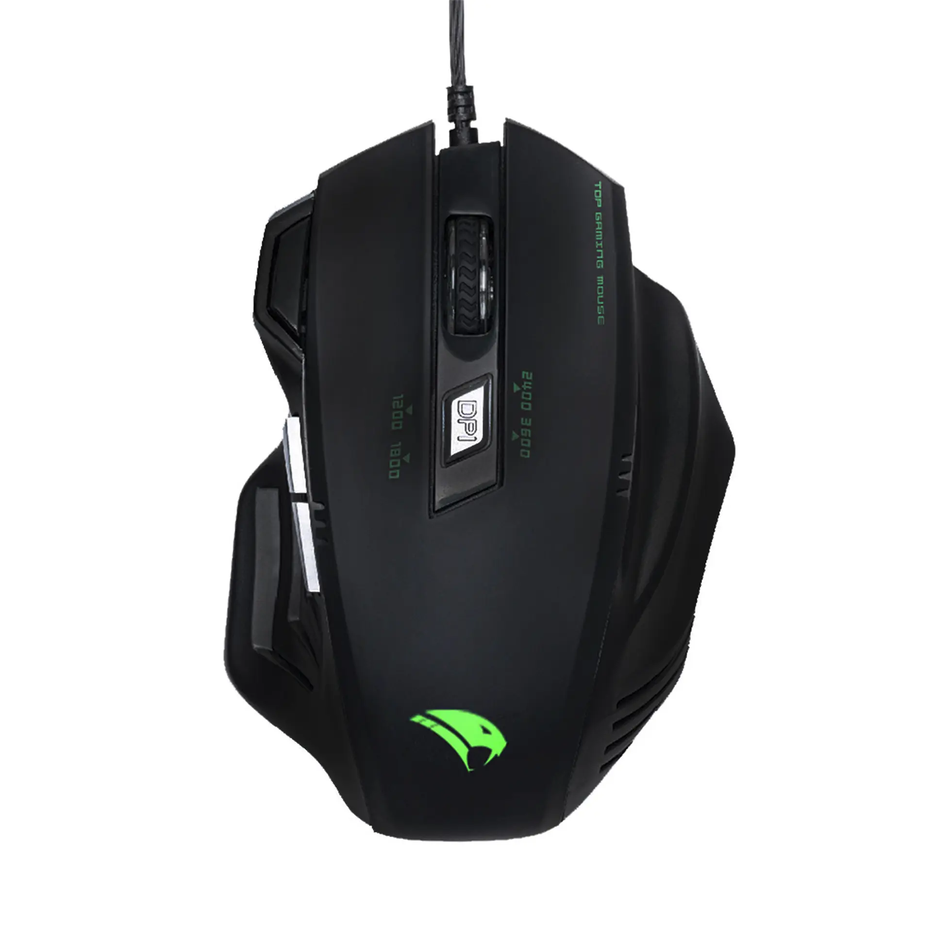 Mouse Gamer com Fio Viper Pro Phyton USB Sensor Óptico 6 Botões - Preto/Verde - Bivolt