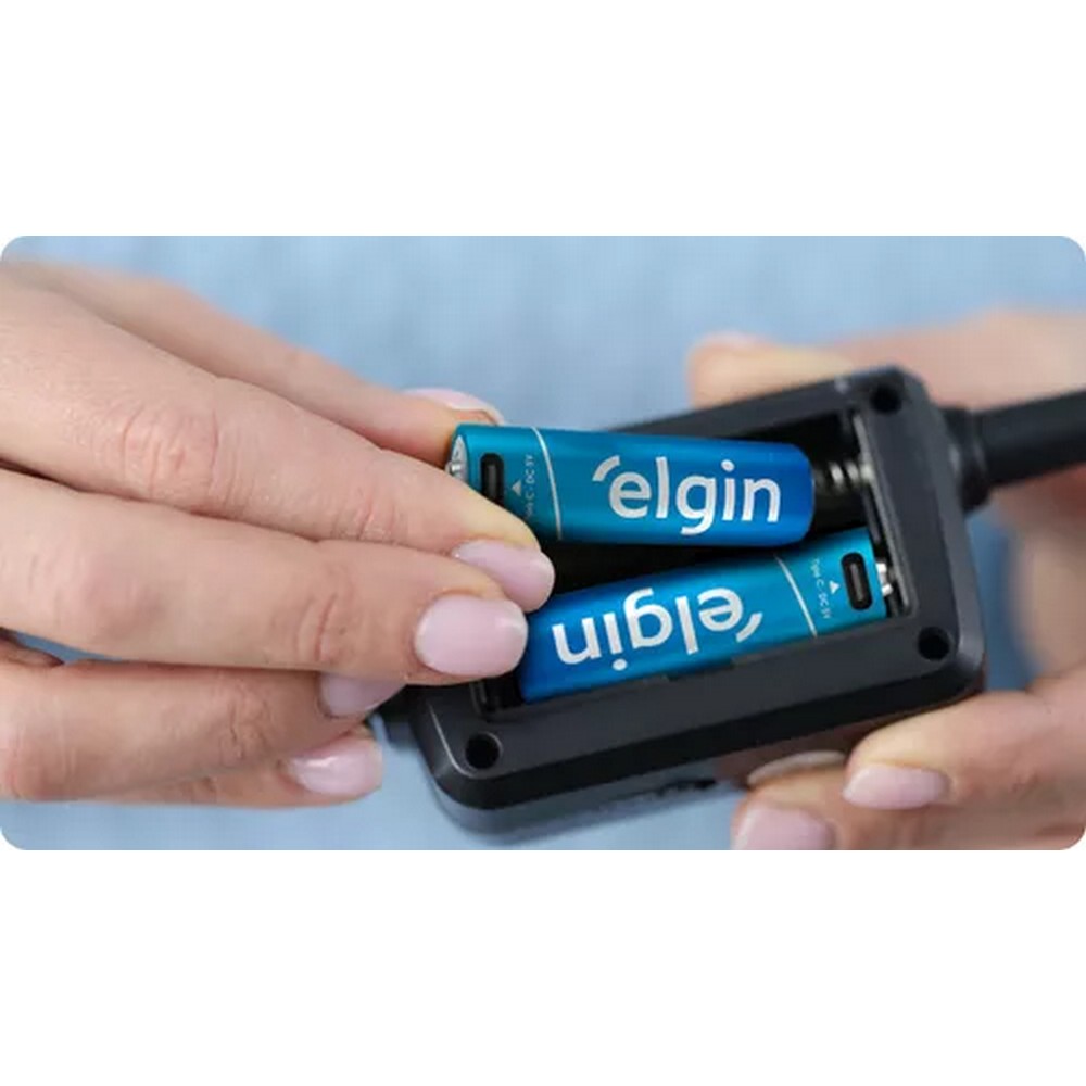 Pilha Recarregável AA 2000mAh Tipo-C Cabo Incluso Elgin ELE000000082427 Blister 2 Pilhas