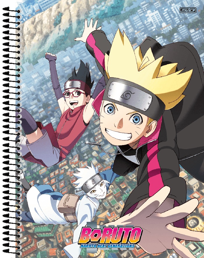 Caderno Universitário São Domingos Boruto Espiral Capa Dura 80 Folhas 1 Matéria Sortido