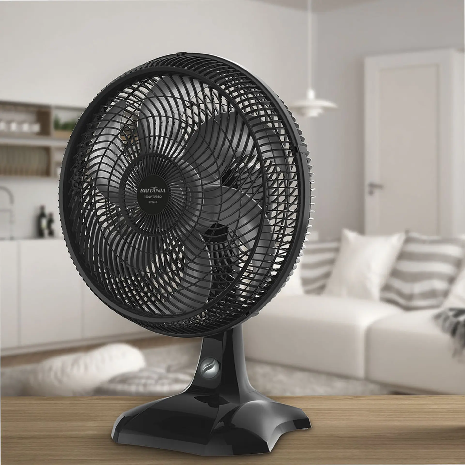 Ventilador de Mesa Britânia Maxx Force 40cm 3 Velocidades BVT400 - Preto - 110 Volts