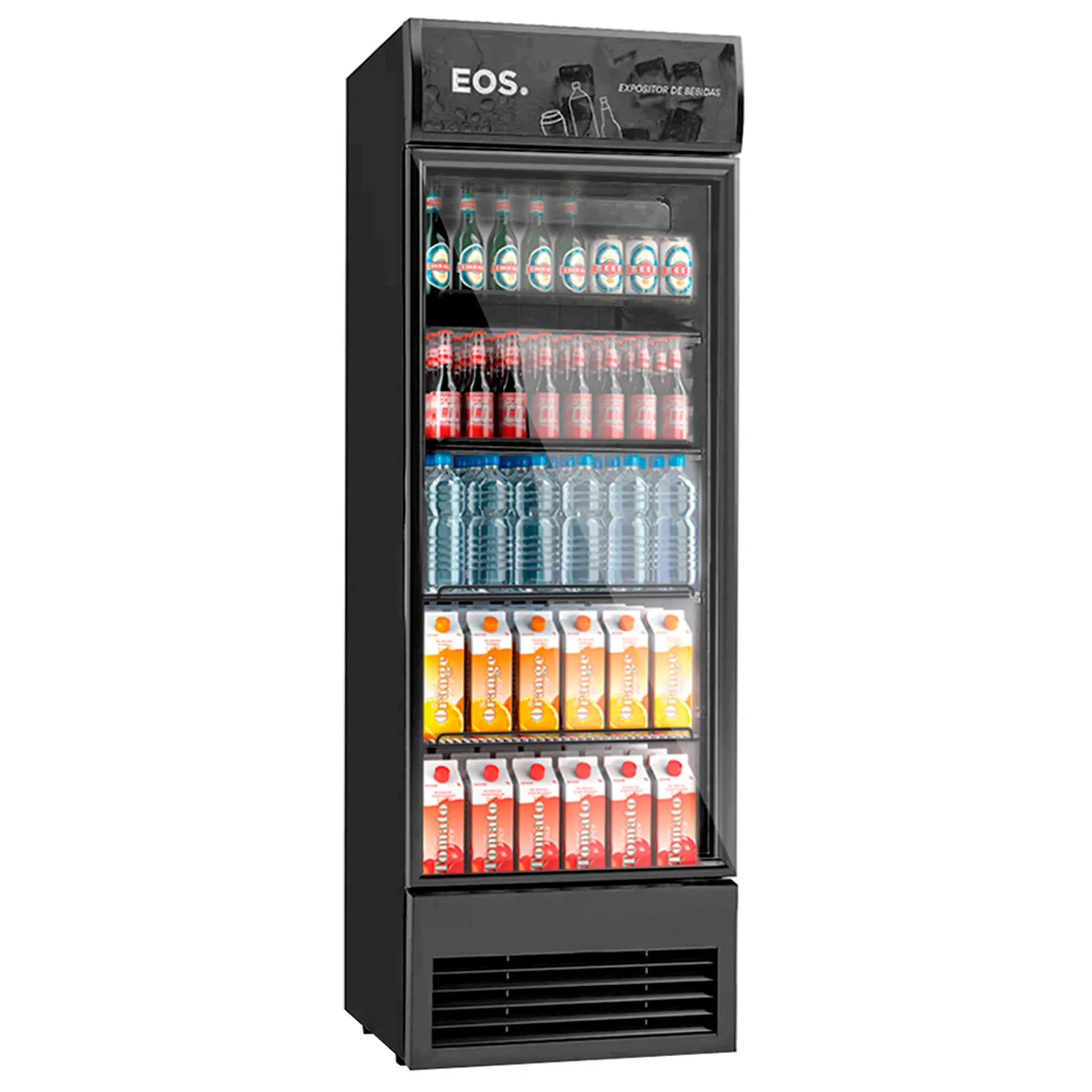 Refrigerador Expositor EOS 338L 1 Porta Vertical Eco Gelo Frost Free EEV400 - Preto - 110 Volts