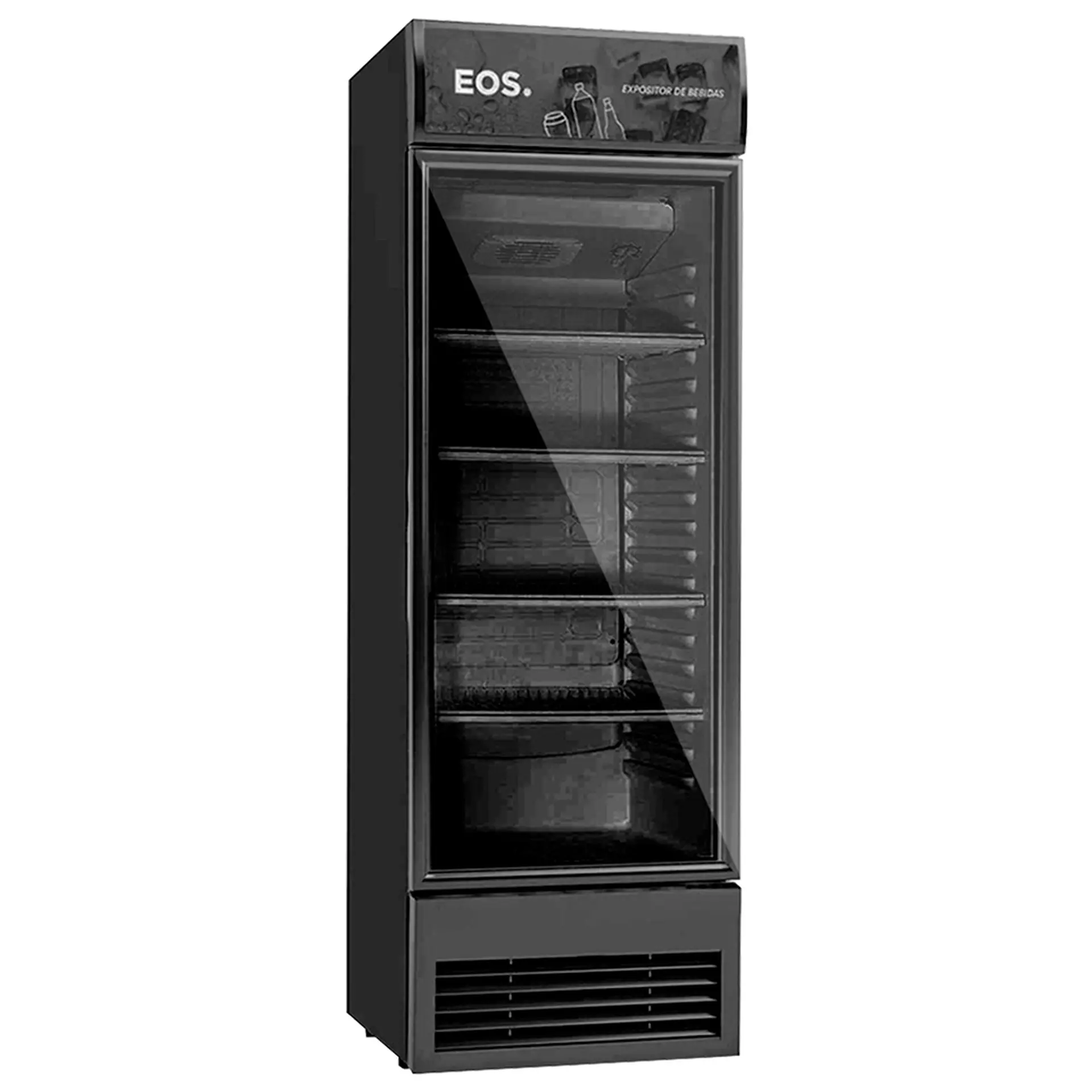 Refrigerador Expositor EOS 338L 1 Porta Vertical Eco Gelo Frost Free EEV400 - Preto - 110 Volts