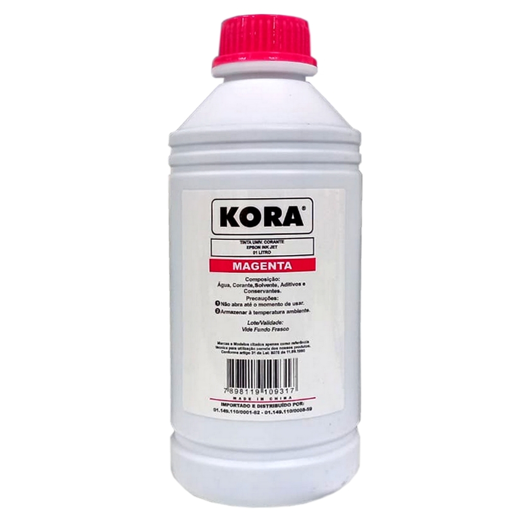 Tinta Recarga de Cartucho Epson 1 Litro Magenta Kora - 226030003