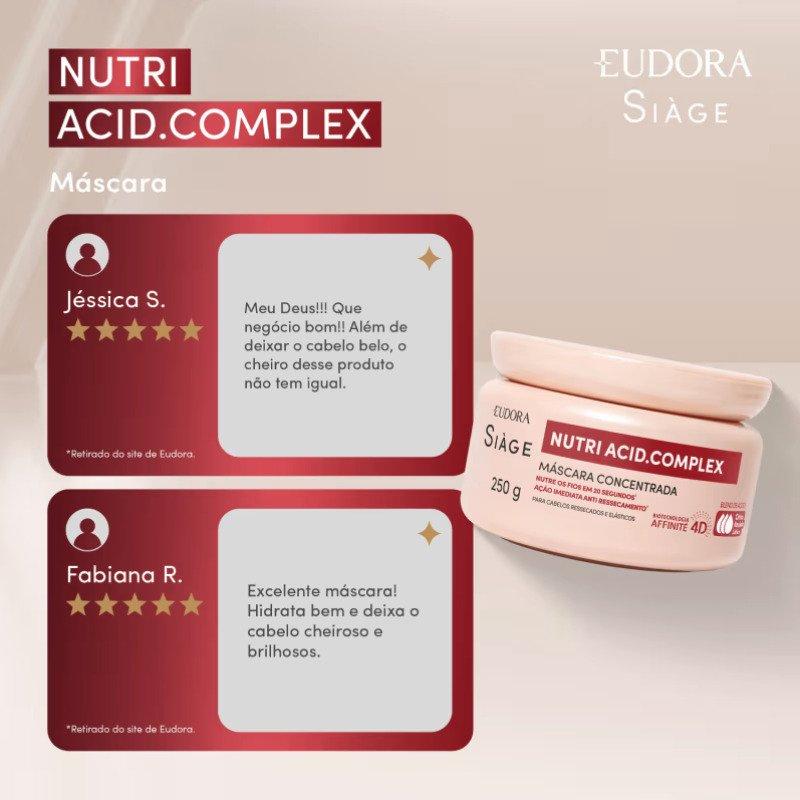 Máscara Capilar Concentrada Siàge Nutri Acid.Complex 250g Eudora