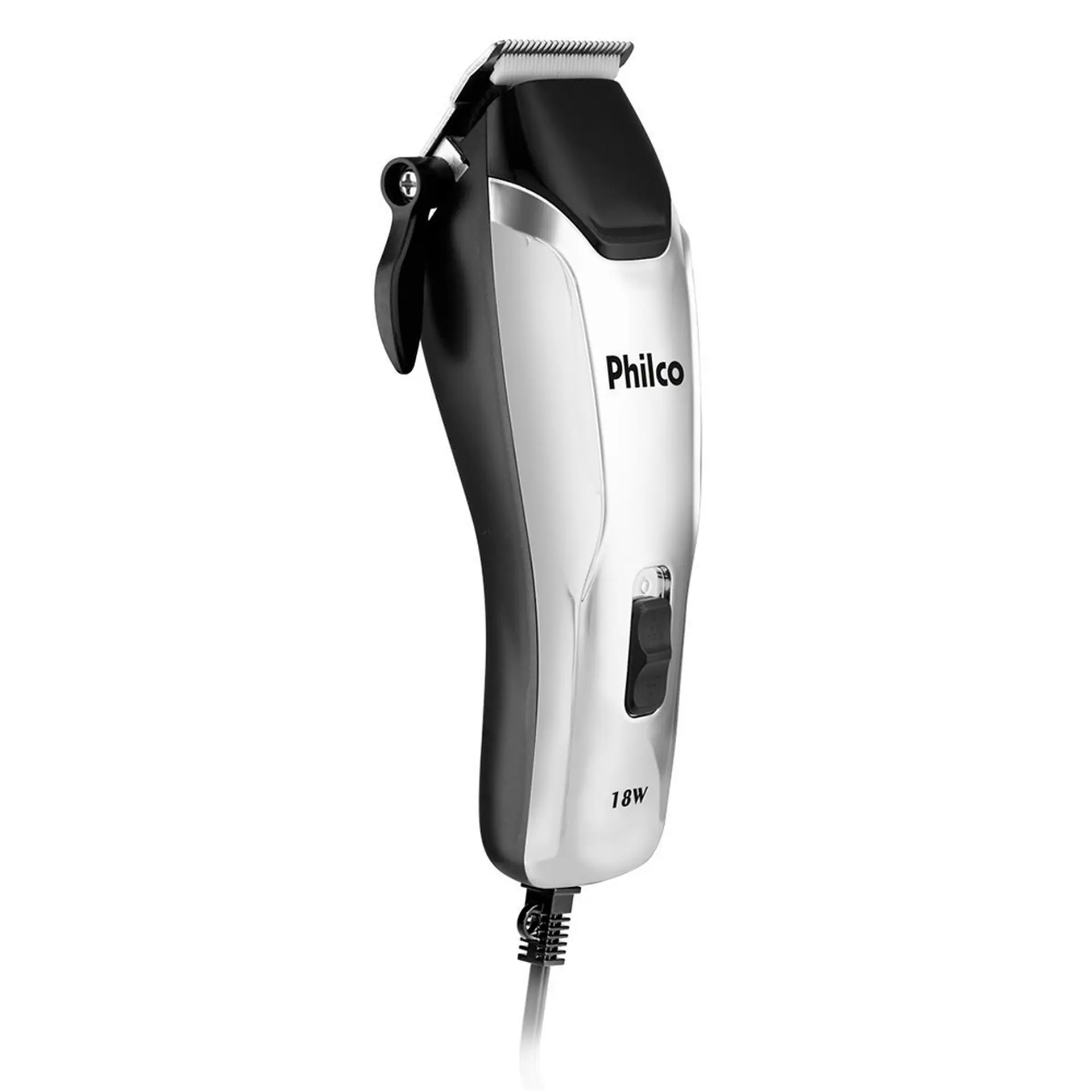 Cortador de Cabelo Philco PCR04 18W com 9 Acessórios - Prata/Preto - 220 Volts