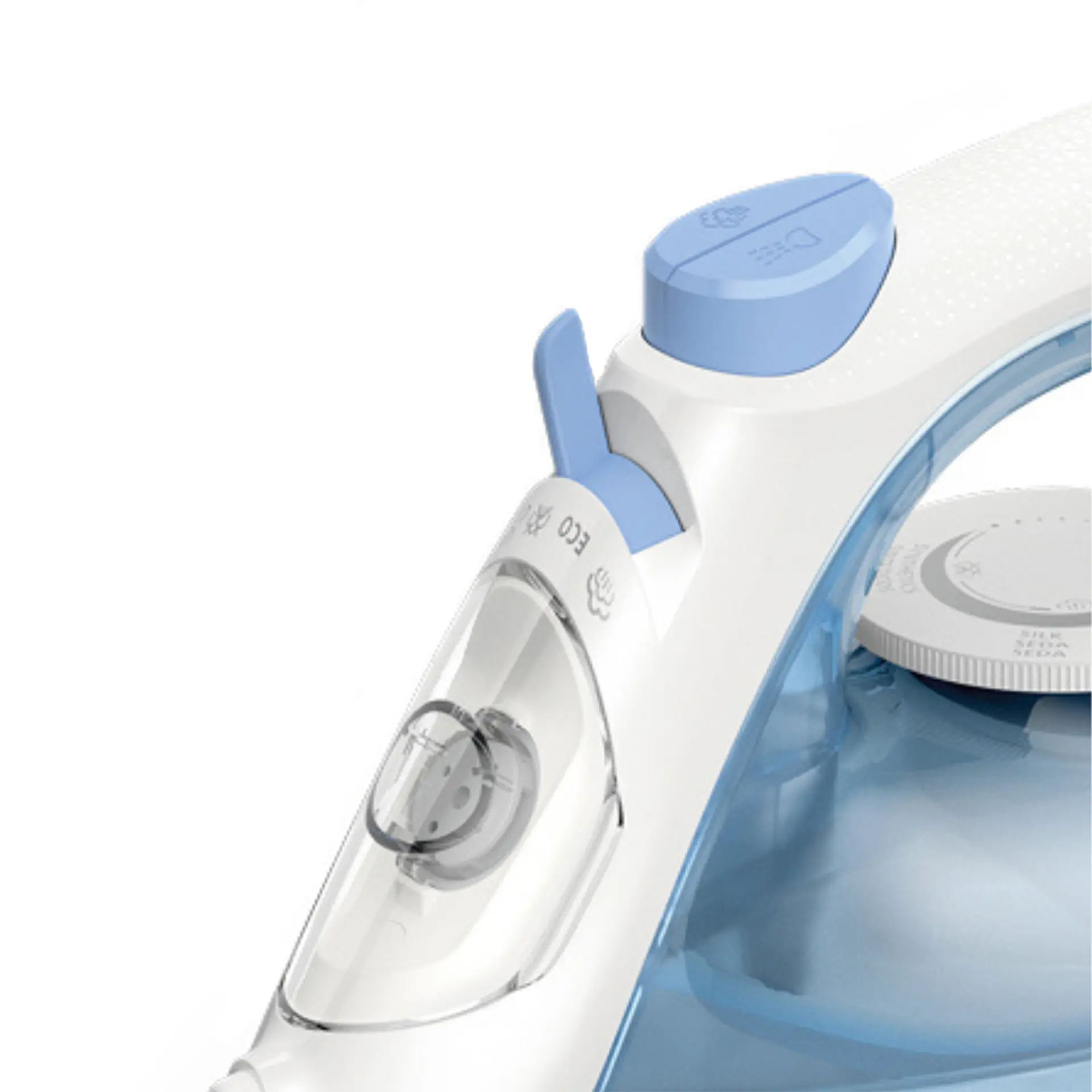 Ferro de Passar a Vapor Antiaderente Philips Walita Série 1000 DST1050 - Branco/Azul - 110 Volts