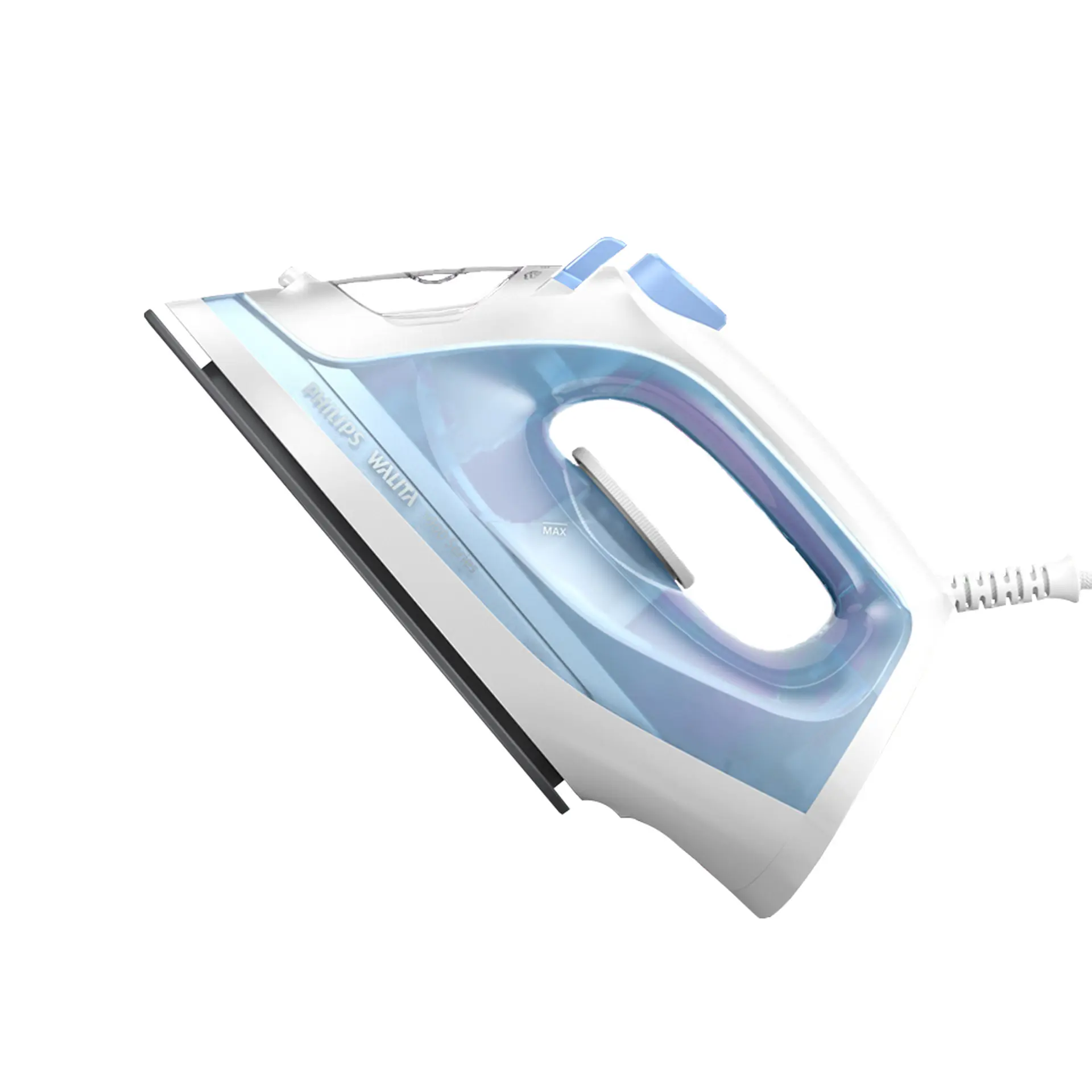 Ferro de Passar a Vapor Antiaderente Philips Walita Série 1000 DST1050 - Branco/Azul - 110 Volts