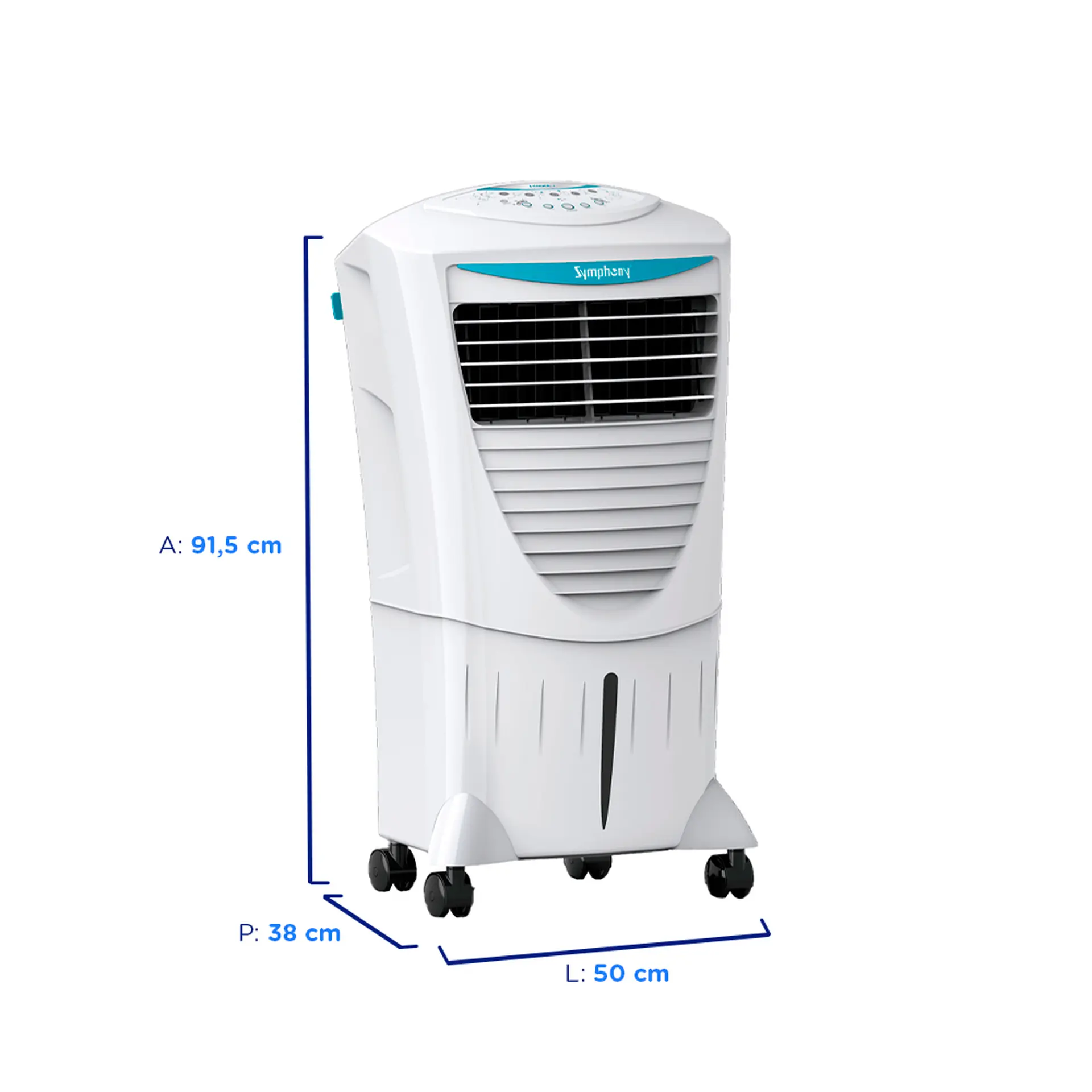 Climatizador de Ar Portátil Symphony Hi Cool I 31L 3 Velocidades - Branco - 220 Volts