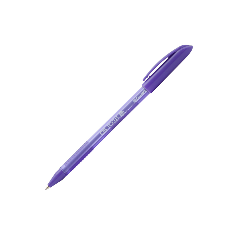 Caneta Esferográfica CIS Focus Ponta 1.0 mm Roxo