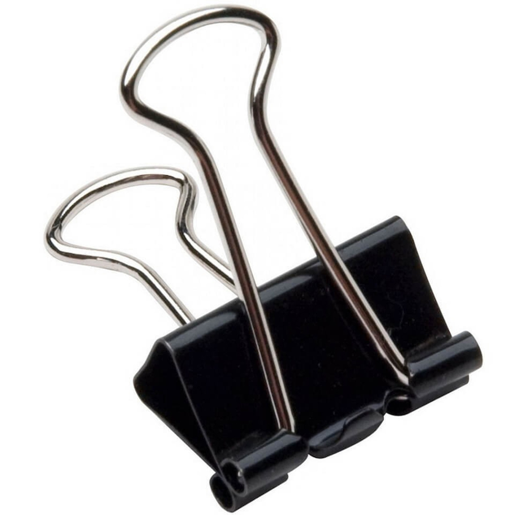 Prendedor de Papel BRW 41mm Preto