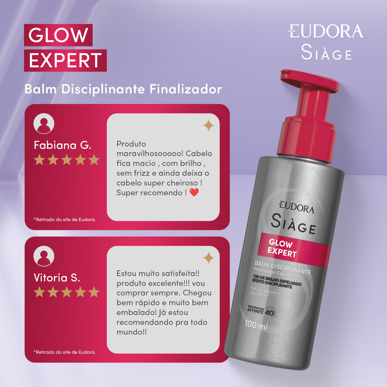 Balm Disciplinante Finalizador Capilar Siàge Glow Expert 100ml