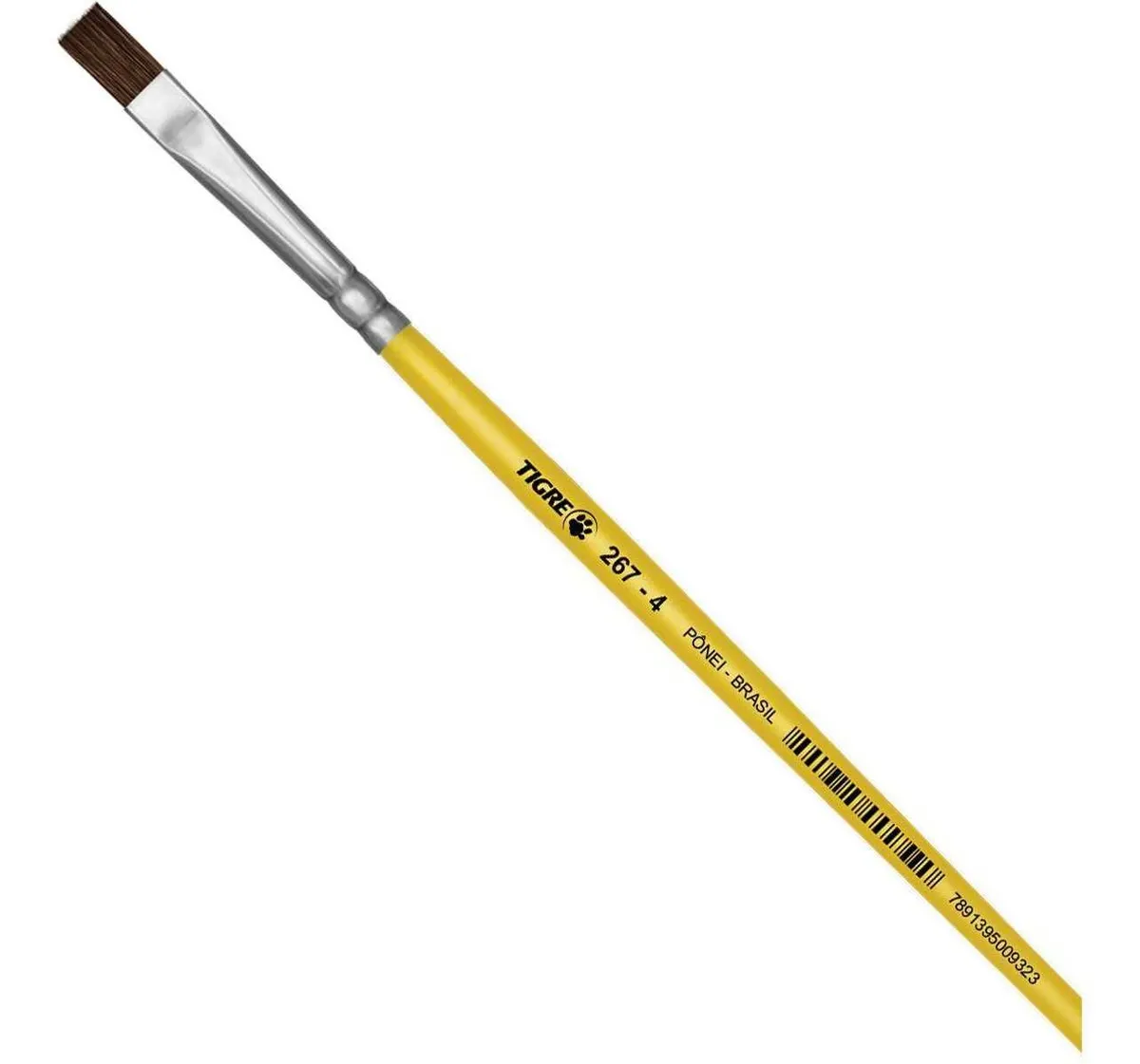 Pincel Chato Tigre 267 NR 04