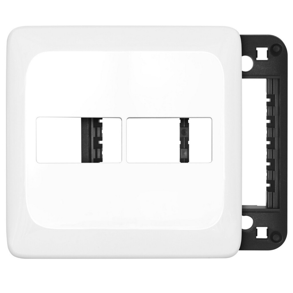 Espelho 4x4 para 2 Módulos Pial PoP I Legrand Branco - LGP42 - com Suporte