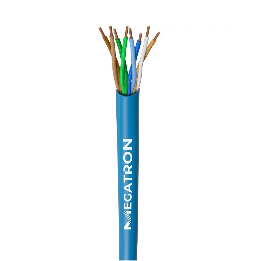 Cabo de Rede 24AWG Megatron Cat.5E 4 Pares Azul 2581 Vendido por Metro 100% Cobre Homologado ANATEL