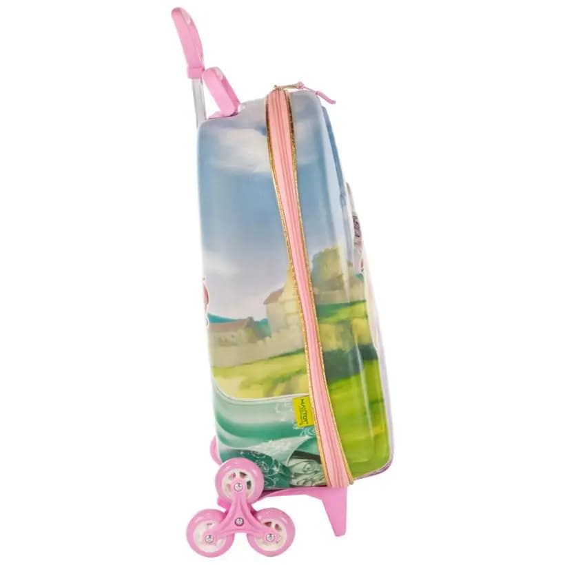 Mochila com Rodas Infantil Diplomata Princesas Castelo Rodinha Tripla Grande