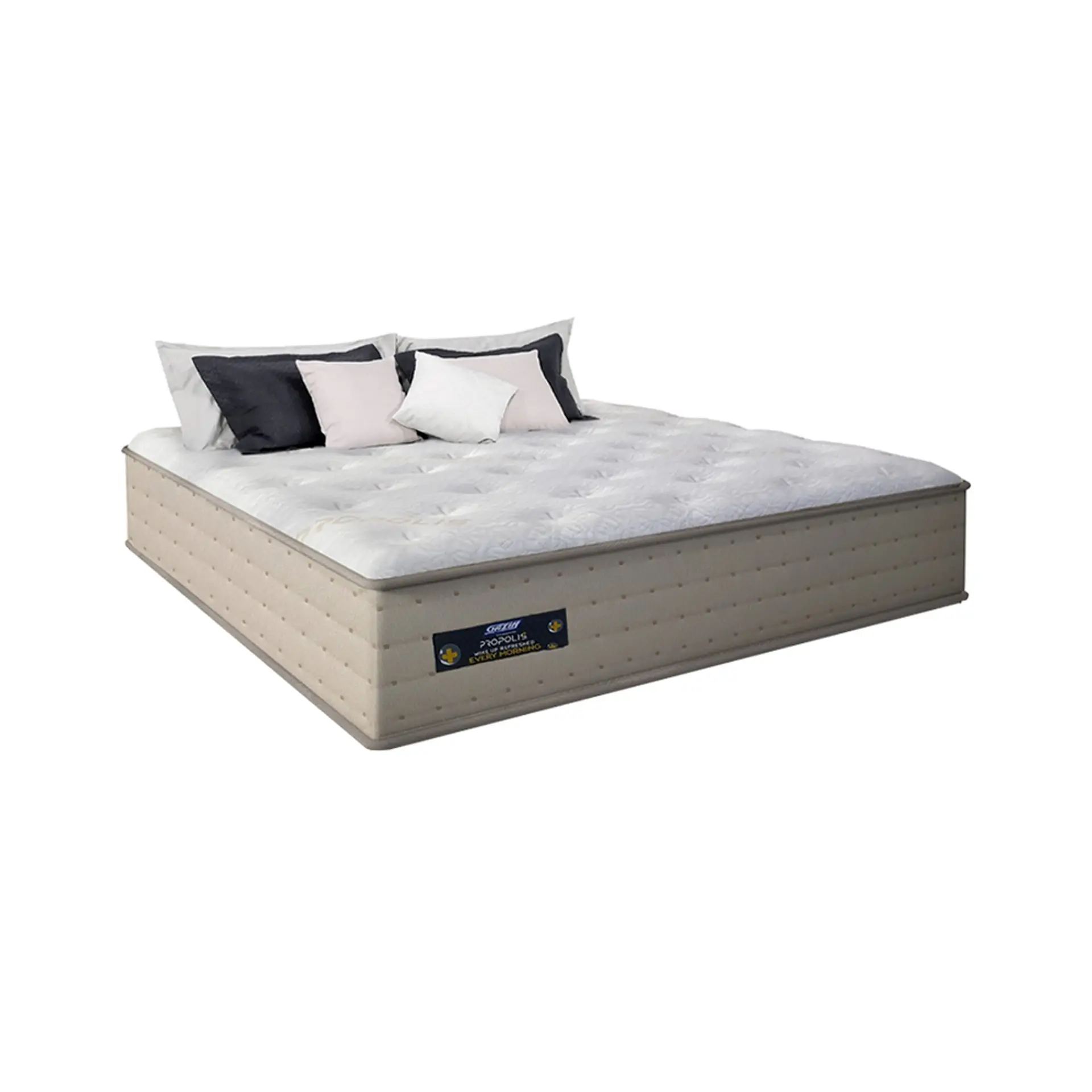 Colchão Queen Size Molas Ensacadas Gazin Propolis 158x198cm - Cru