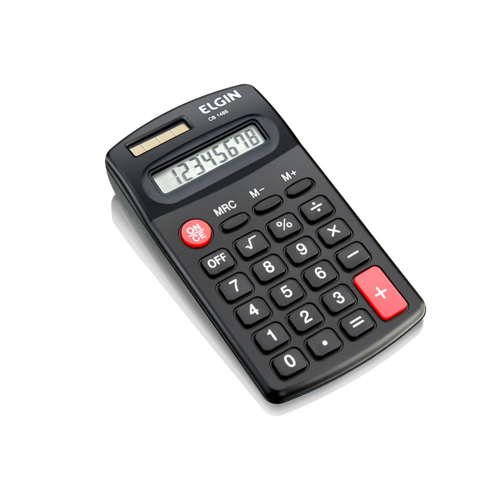 Calculadora Eletrônica de Bolso 8 Dígitos Preto Elgin - CB-1483 - Unitário