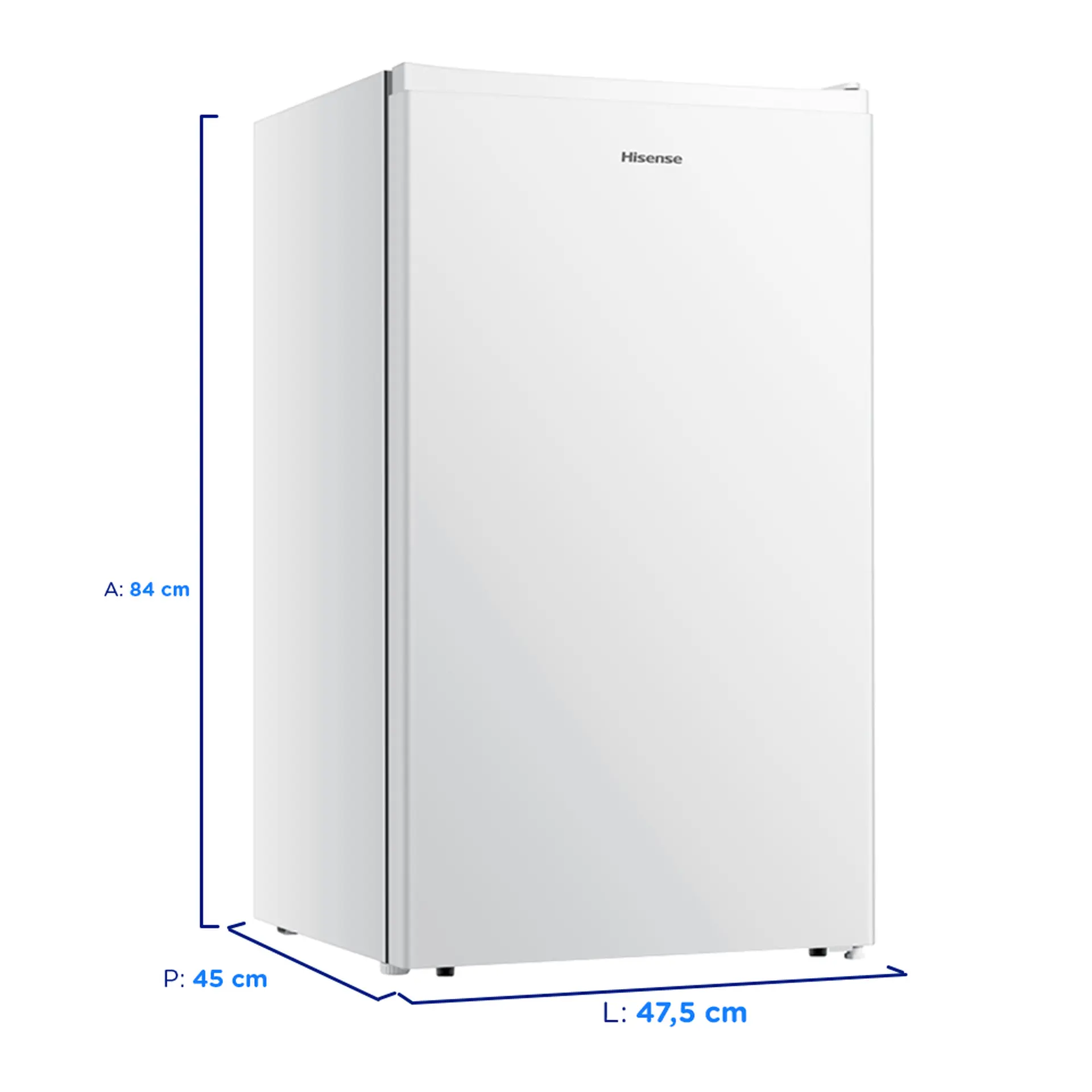 Frigobar Hisense 90L 1 Porta Degelo Manual RR121NW3A - Branco - 220 Volts