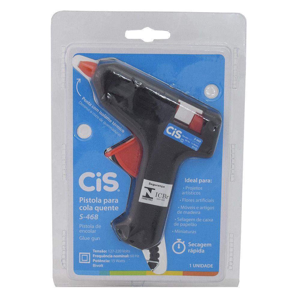 Pistola CIS para Cola Quente Fina Pequena S-468 BIVOLT