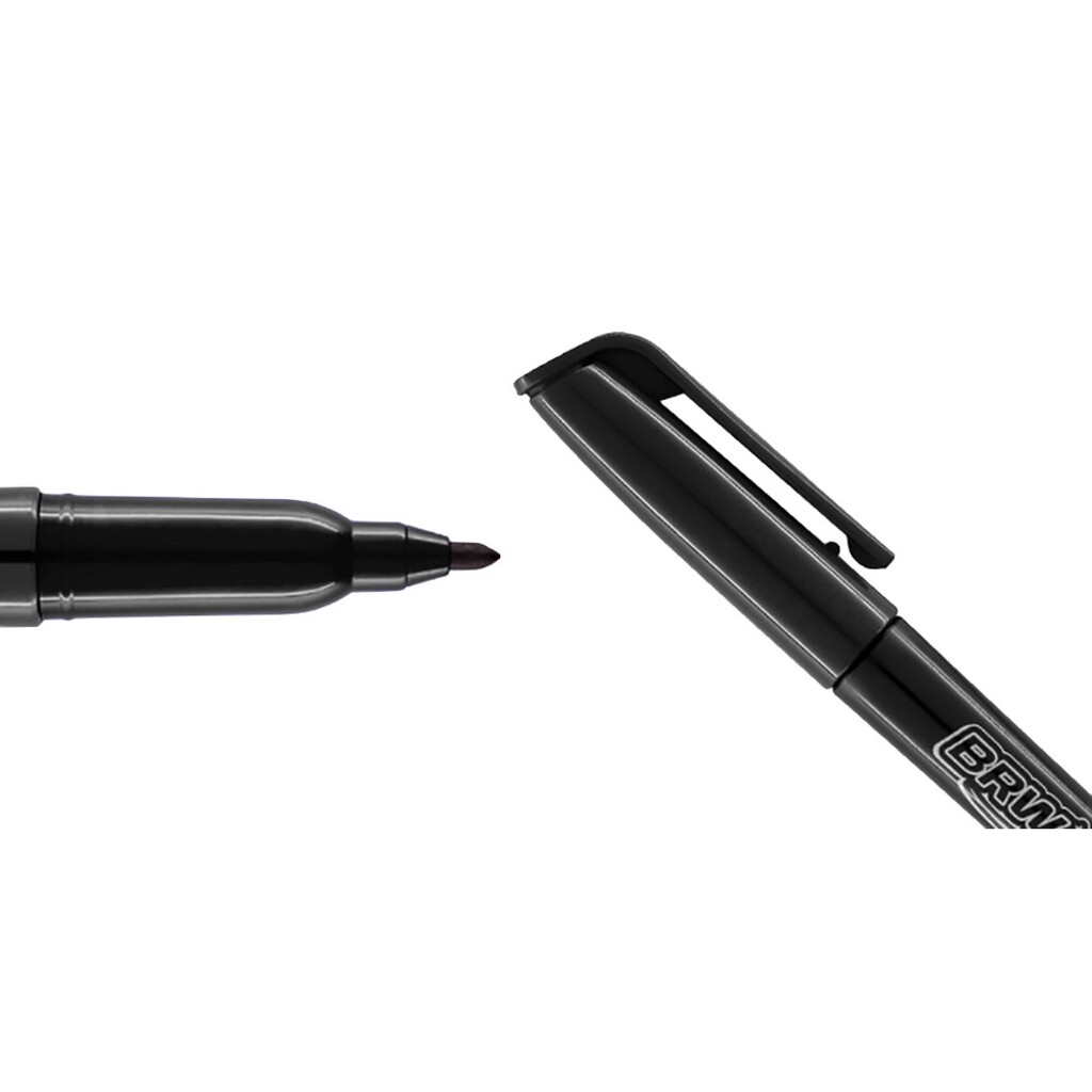 Caneta CD+DVD 1.0mm Preto - Brw - Caixa com 12 Unidades - CA5001