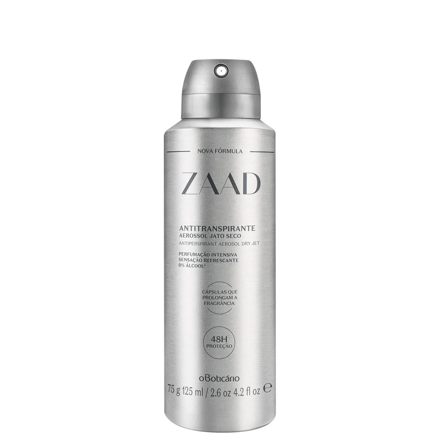 Desodorante Antitranspirante Aerossol Zaad 75g/125ml