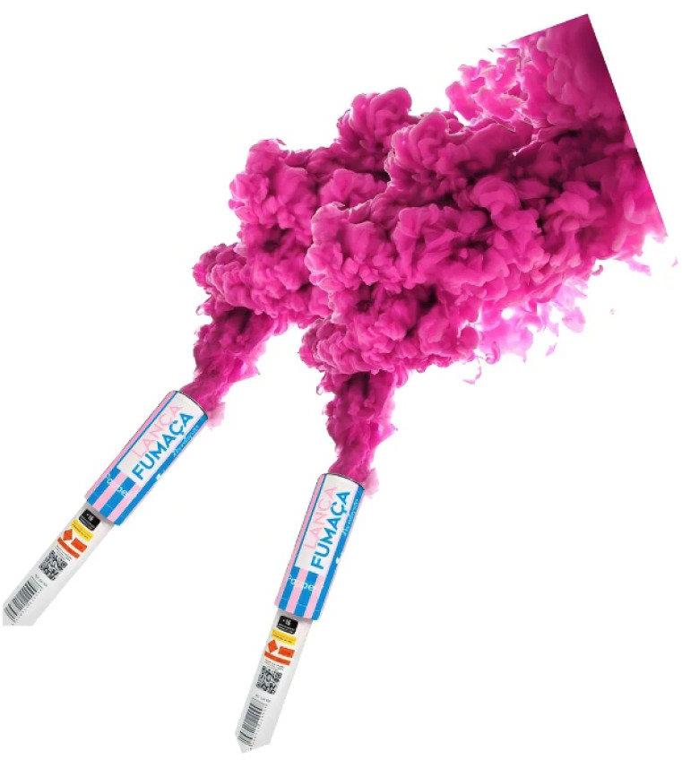 Lança Fumaça Chá Revelação Rosa Popper SMFE