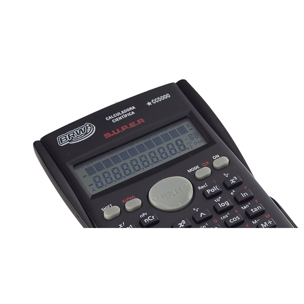 Calculadora Eletrônica Científica 10 + 2 Dígitos BRW - Unitário - CC5000