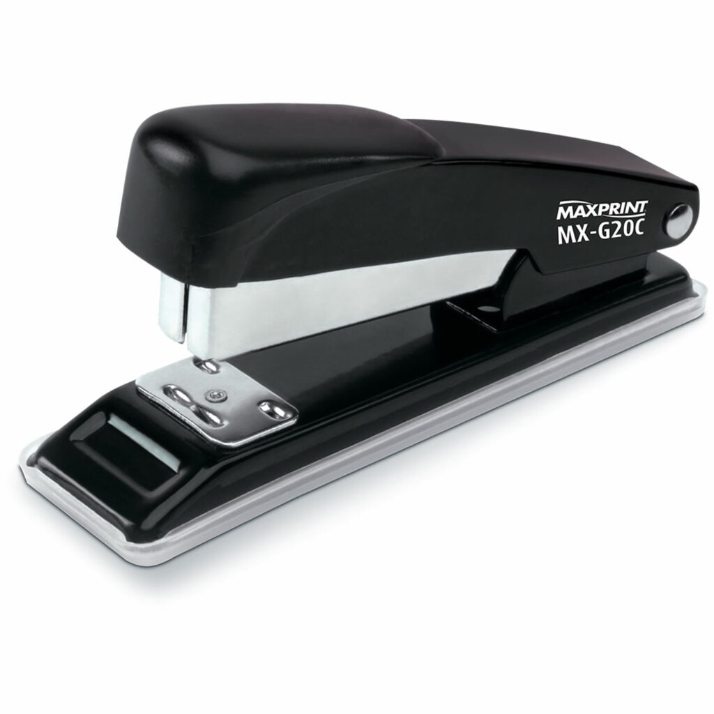 Grampeador de Mesa Metal 20 Folhas Preto Maxprint MXG20C - Unitário - 714465