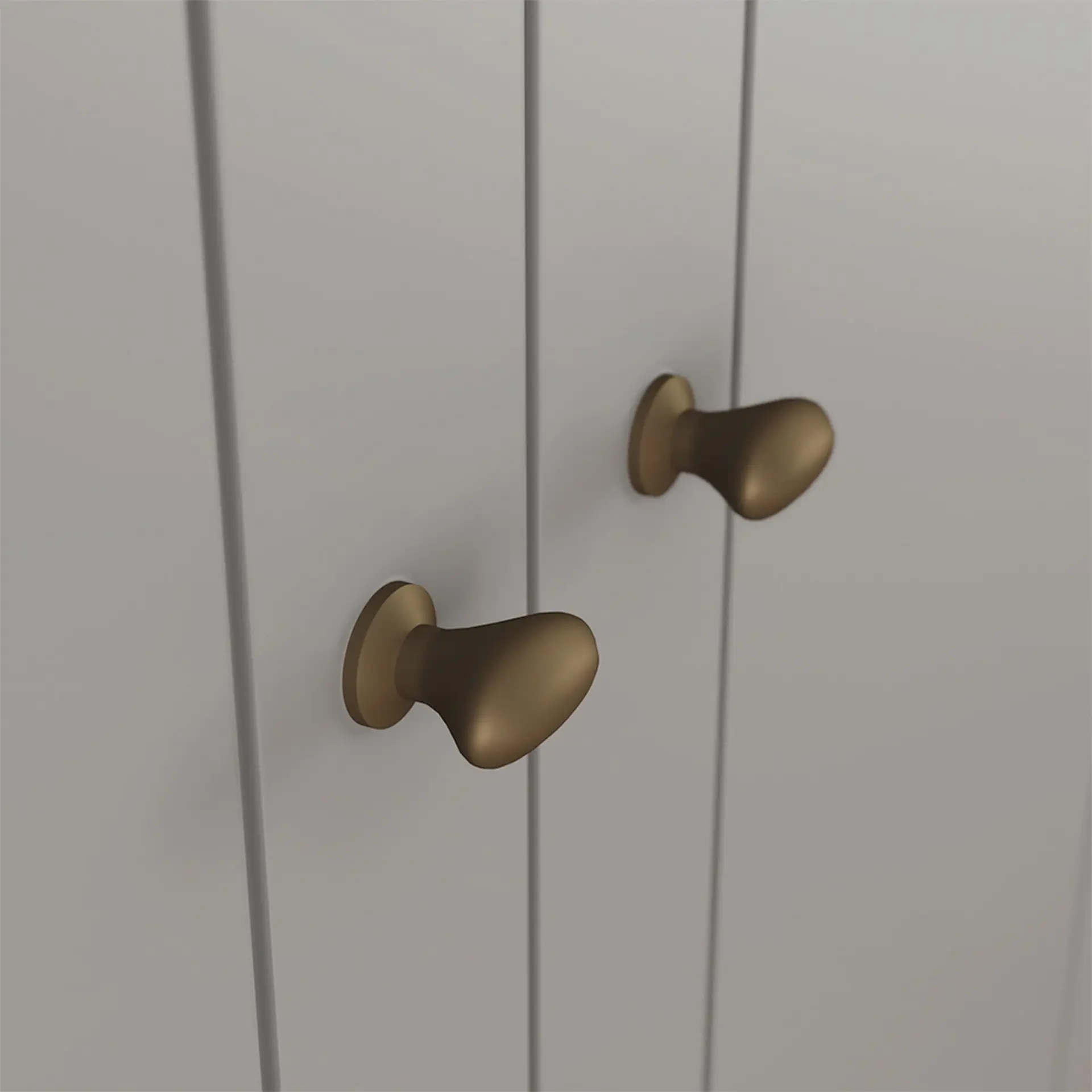 Guarda-Roupa Casal 6 Portas Bater 4 Gavetas Americano Henn Roupeiro - Cinza