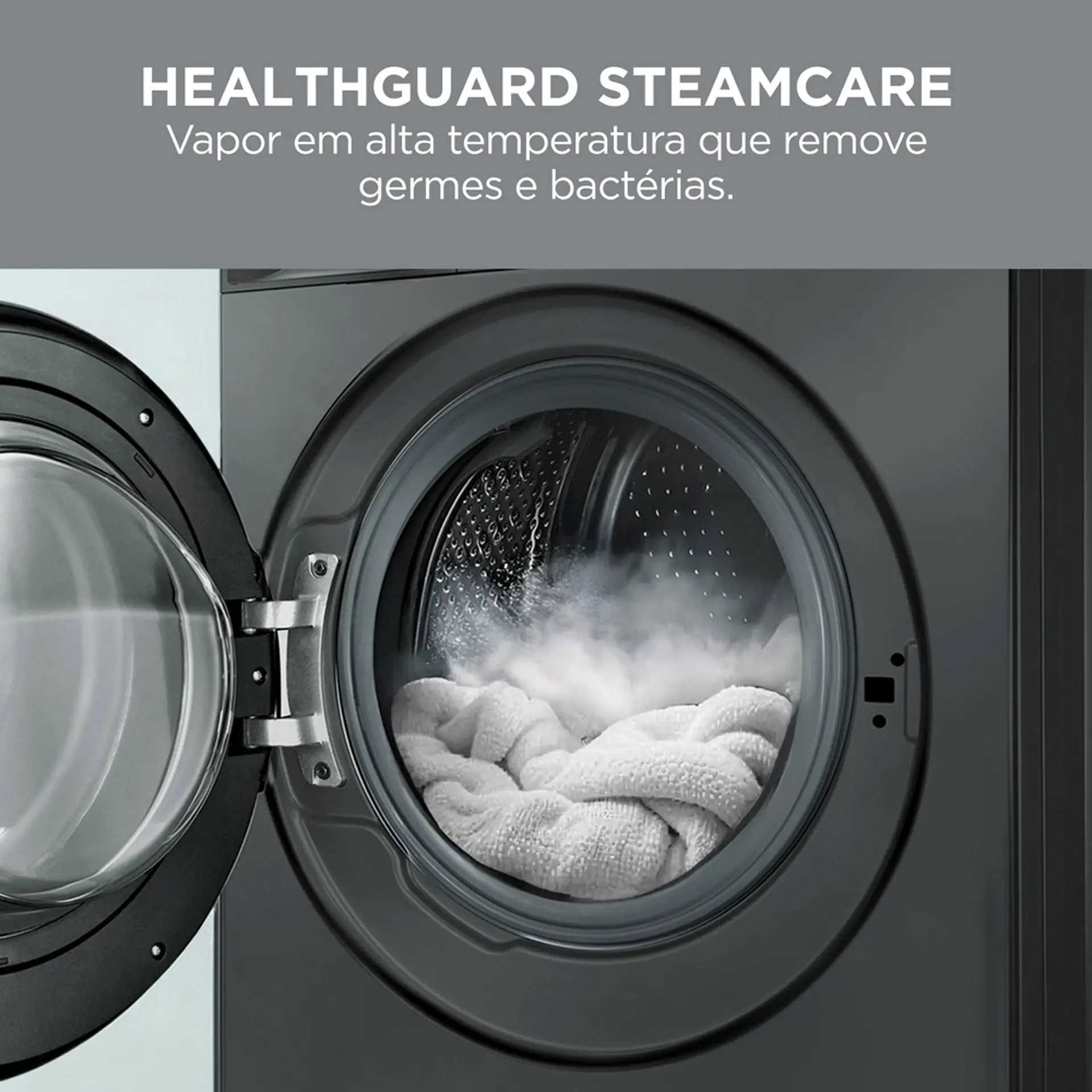 Lava e Seca Midea Slim HealthGuard 11kg MF201D110WB/GK-0 - Titanium - 110 Volts