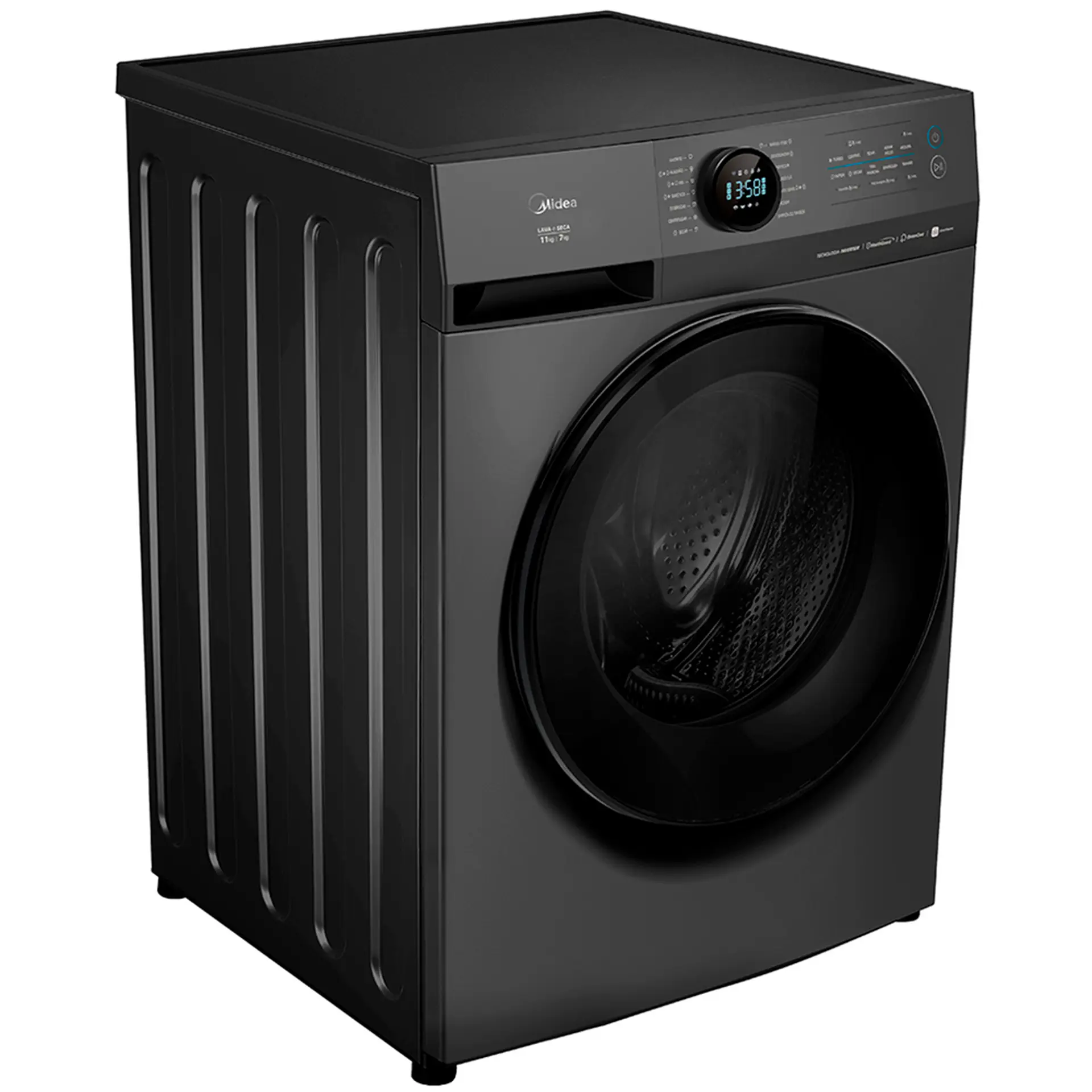 Lava e Seca Midea Slim HealthGuard 11kg MF201D110WB/GK-0 - Titanium - 110 Volts