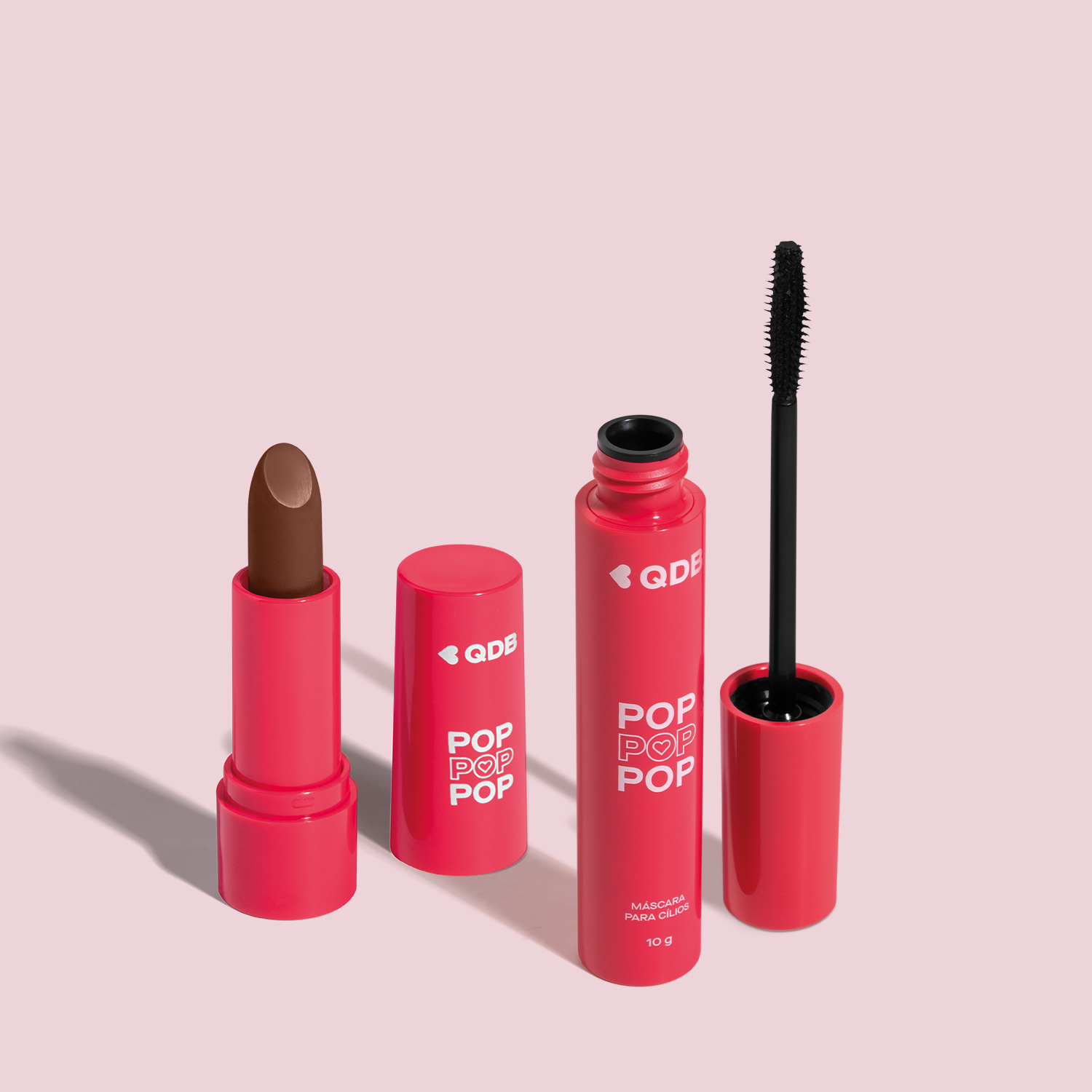 Combo POP Quem Disse, Berenice? : Batom Semi Matte Marrom Glacê 3,6g + Máscara de Cílios 10g