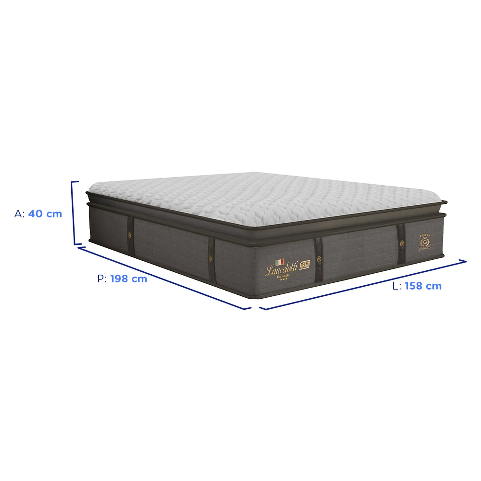 Colchão Cama Box Gazin Molas BlueWave Queen Size Lancelotti 158x198