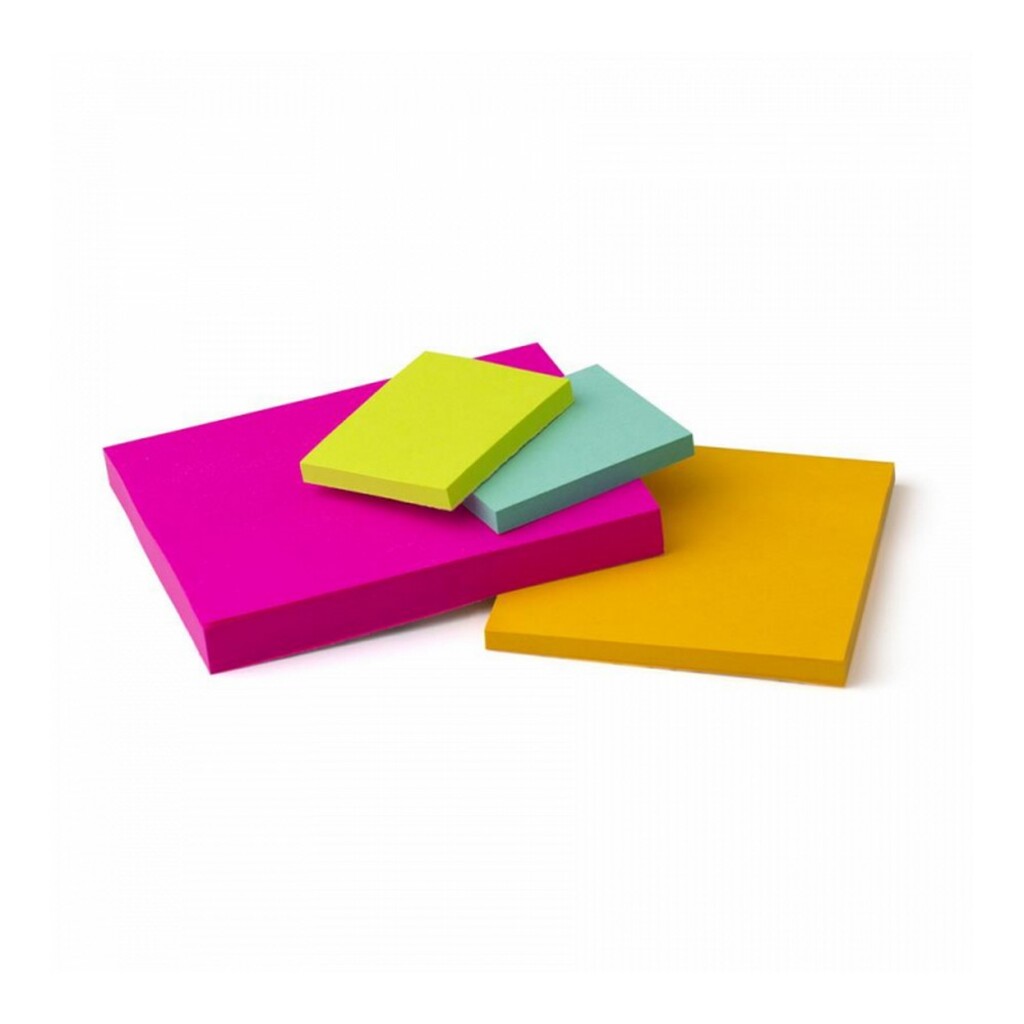 Bloco de Notas Adesivo Cascata Misto 4 Blocos - Post-it - 3M - HB004528715