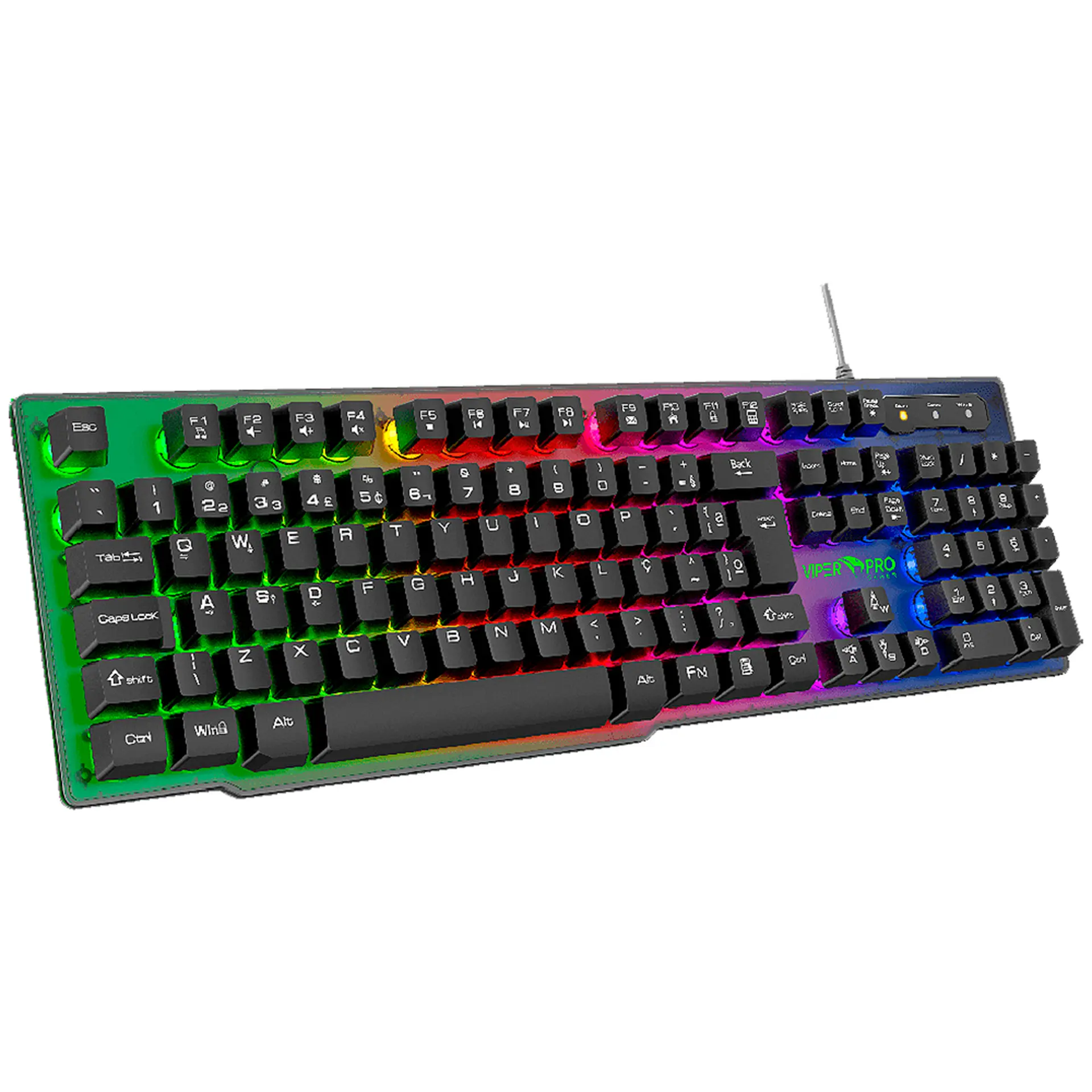 Kit Teclado Mouse e Mousepad Gamer Naja Viper Pro - Preto - Bivolt