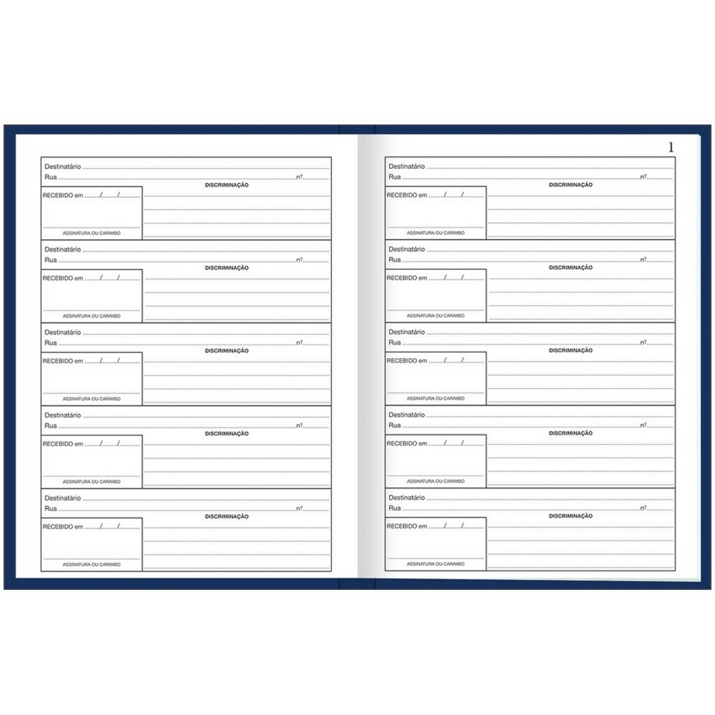 Livro Protocolo de Correspondência 52 Fls 153x216 Pacote com 10 Unidades - Tilibra - 126861