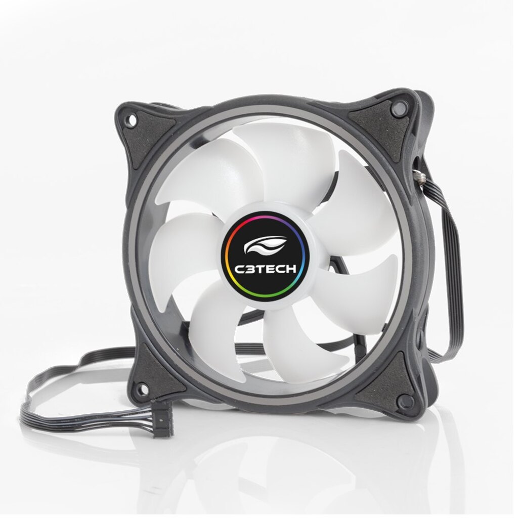 Cooler 120x120x25 12V Led RGB C3tech - F7-L250RGB