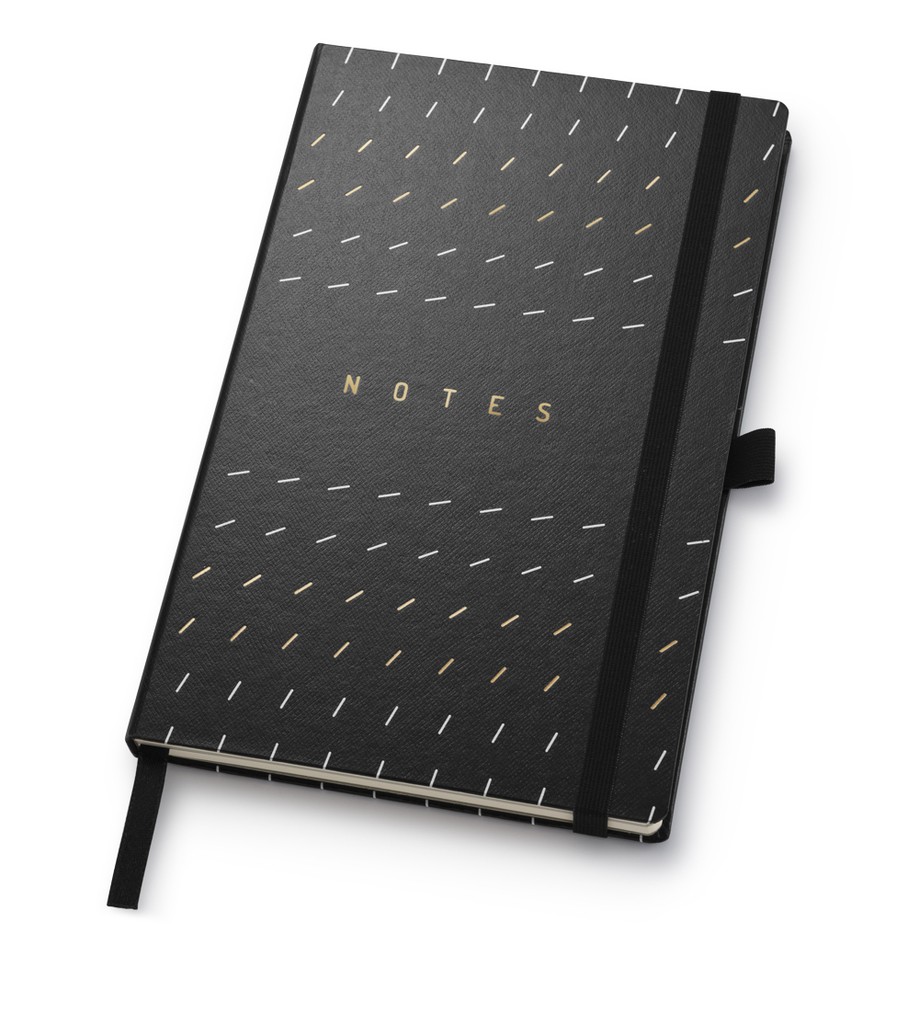 Caderneta Ótima PaperTalk Maxi Pautado Noir