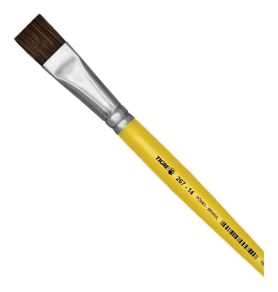 Pincel Chato Tigre 267 NR 14