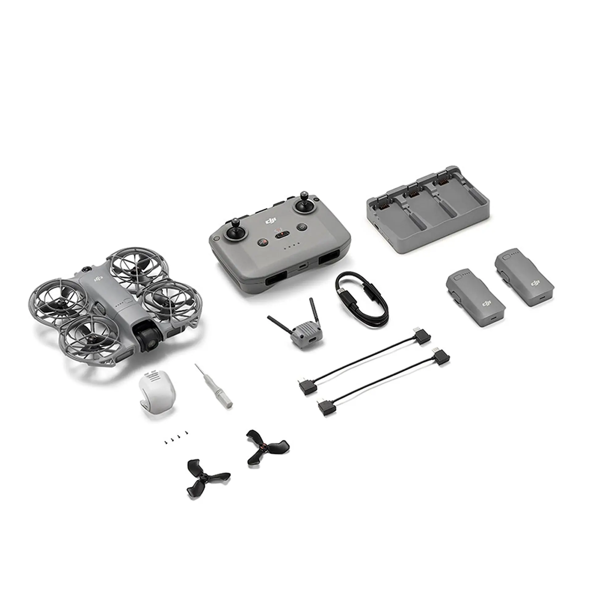 Drone DJI Neo 2 Fly More Combo Sem Tela 1 Bateria DJI071 - Cinza - Bivolt