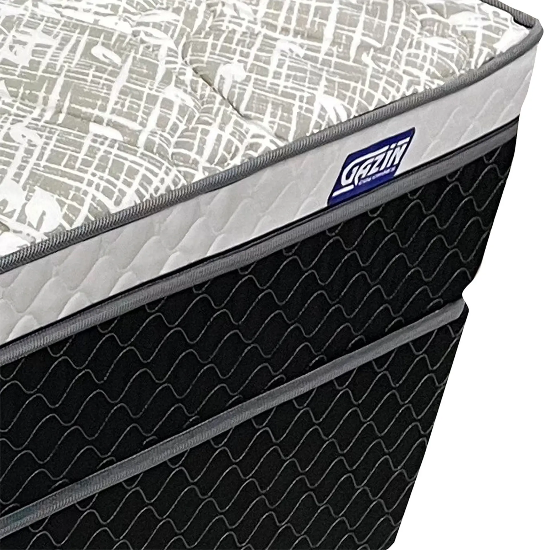 Colchão Cama Box Gazin Molas BlueWave Queen Size Vercelli 158x198