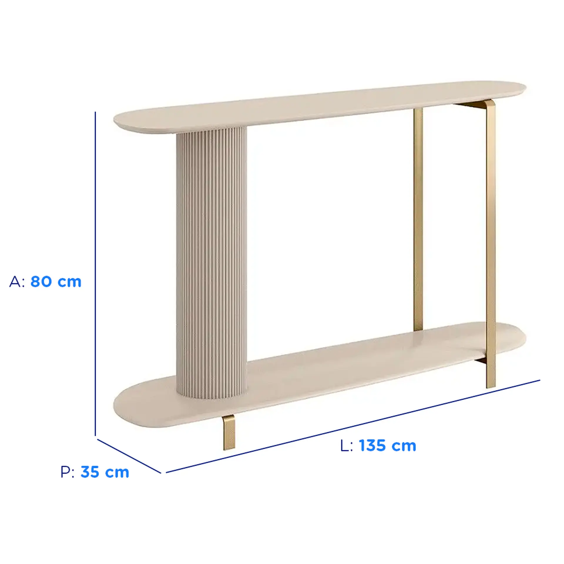 Aparador MDP e MDF Olimpo Linea Brasil - Off White
