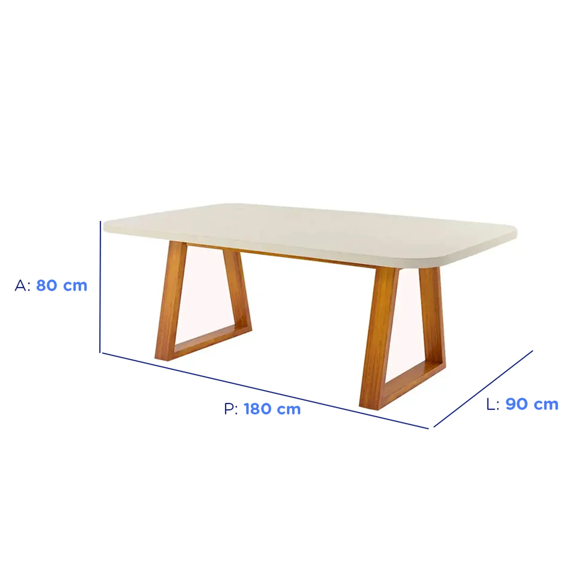 Conjunto de Mesa 6 Cadeira Tampo com Vidro Sofistic Bom Pastor - Naturale Off
