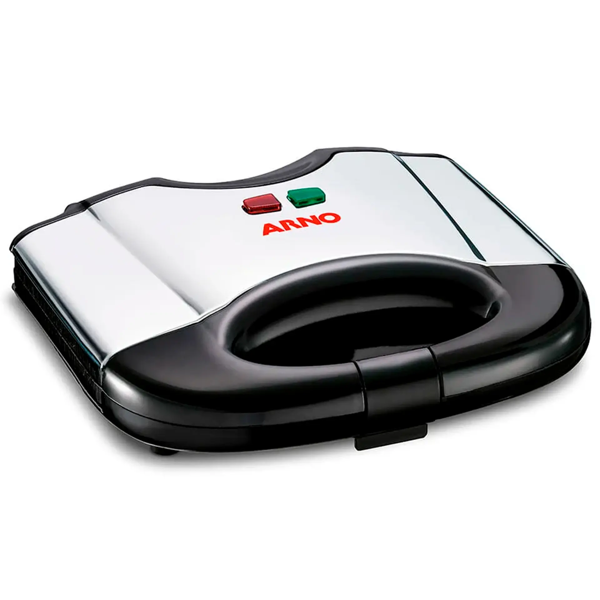Sanduicheira Arno Compacta Antiaderente SACS 700W - Preto/Inox - 220 Volts