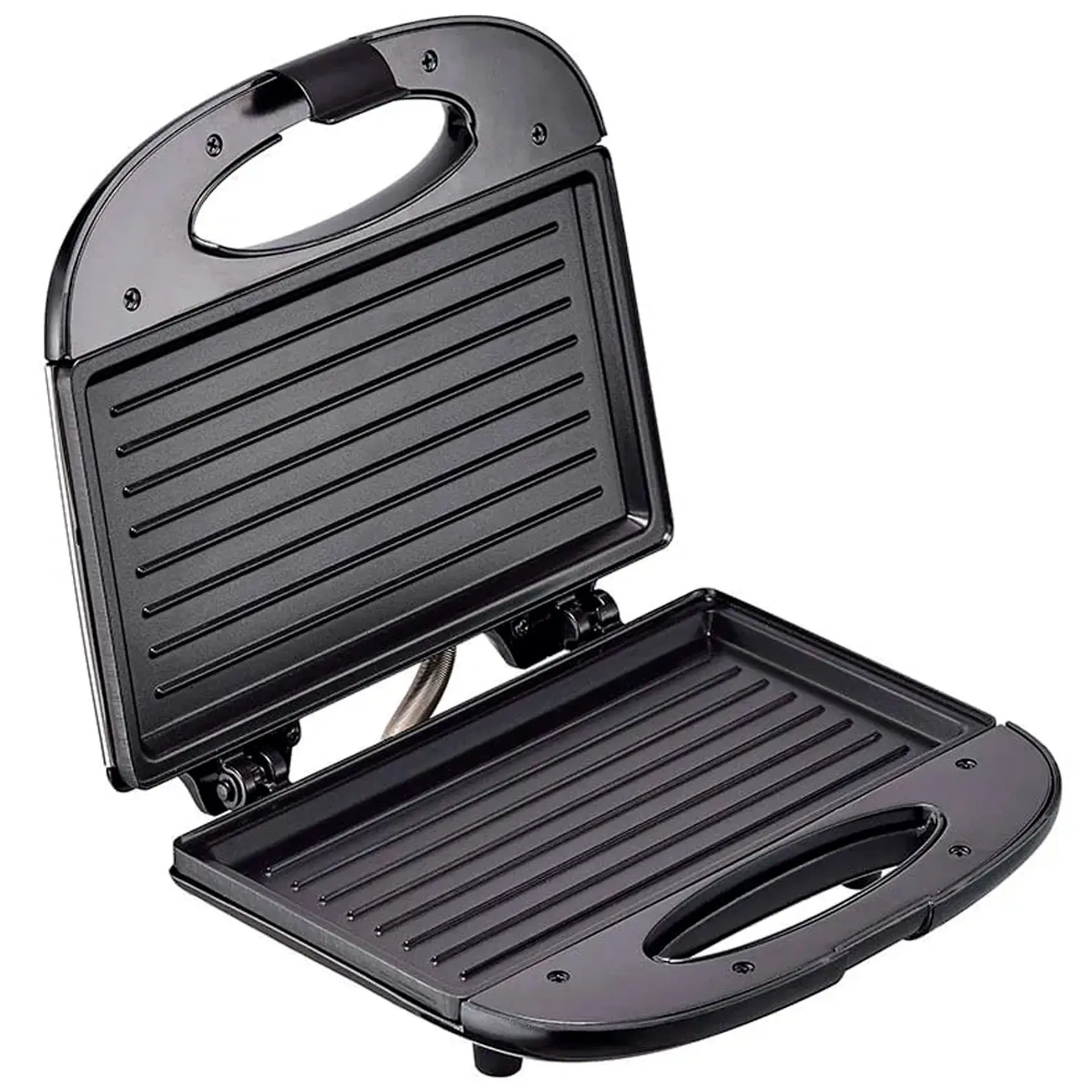 Sanduicheira Arno Compacta Antiaderente SACS 700W - Preto/Inox - 220 Volts
