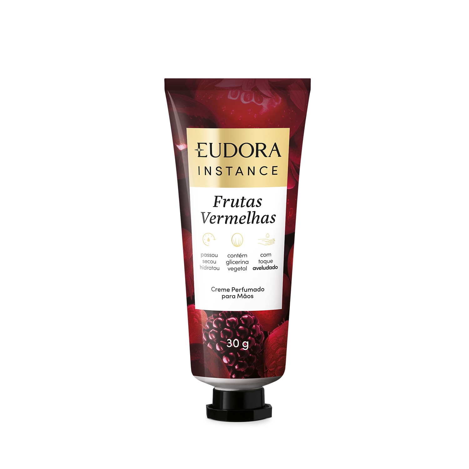 Eudora Instance Frutas Vermelhas - CremePerfumado para Mãos 30g