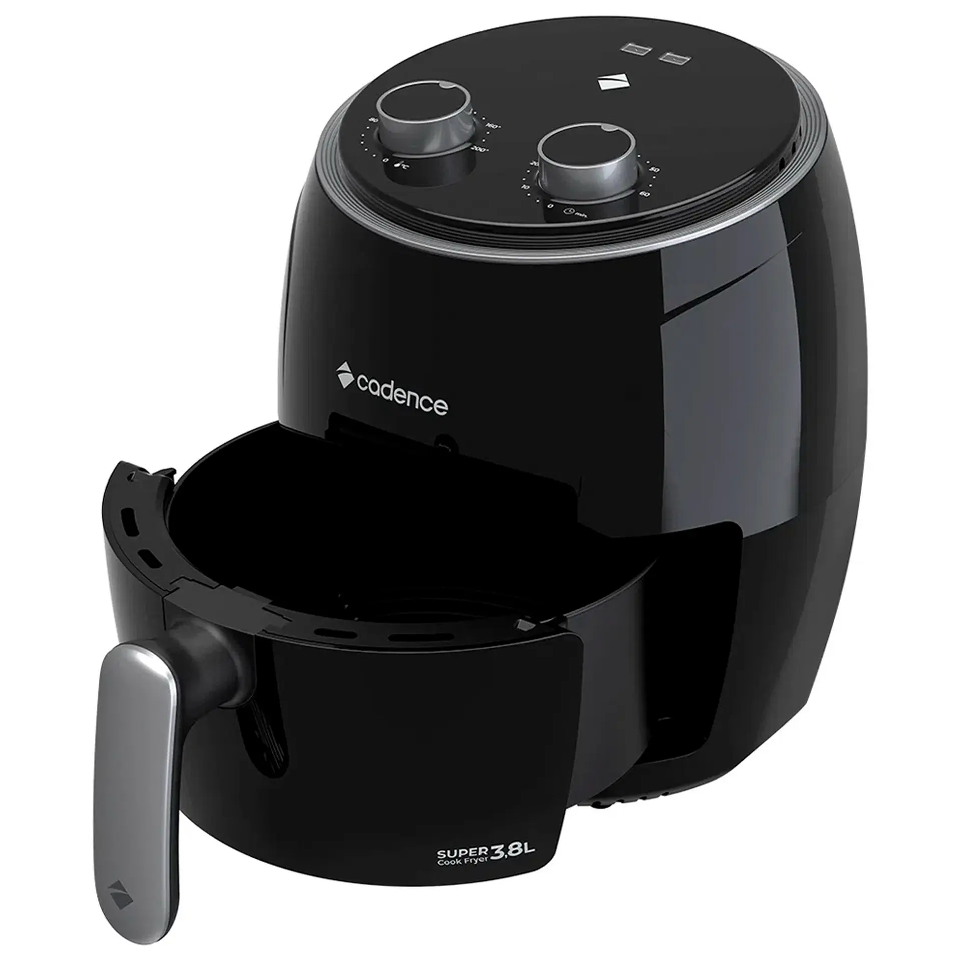Fritadeira Elétrica Air Fryer Cadence Super Cook FRT410 3,8L 1300W com Timer - Preto - 220 Volts