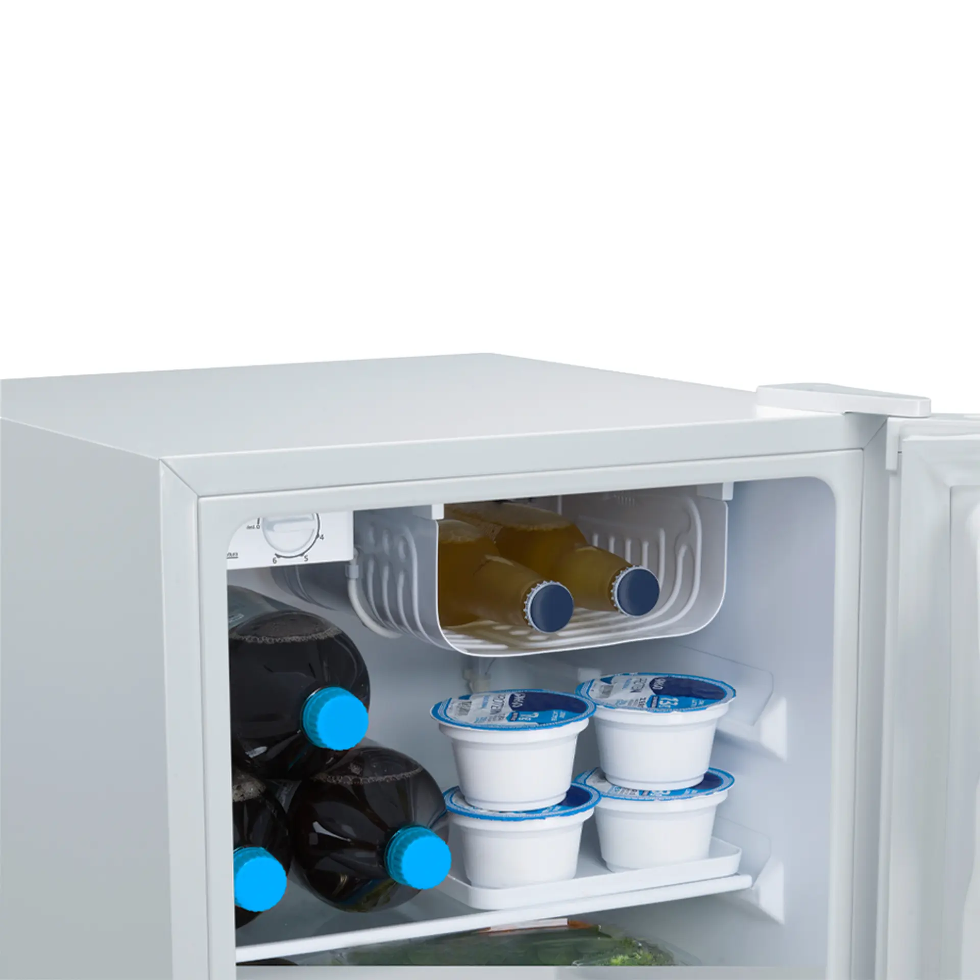 Frigobar Midea 67L 1 Porta Degelo Manual Prateleiras de Vidro MDRD108FGA01 - Branco - 110 Volts